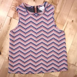Anthropologie Jacquard tank top